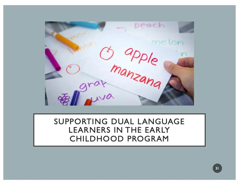 Supporting Dual Language Learners in The Early Childhood Program (Self-Paced)